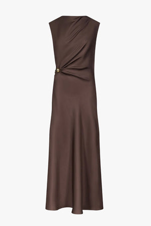 Roan sleeveless draped dress