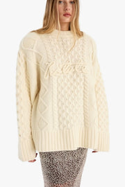 Knit Cable Crewneck