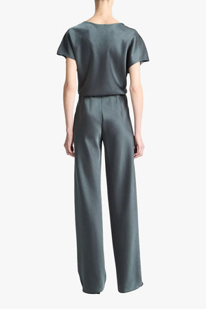 High Waist Fluid Satin