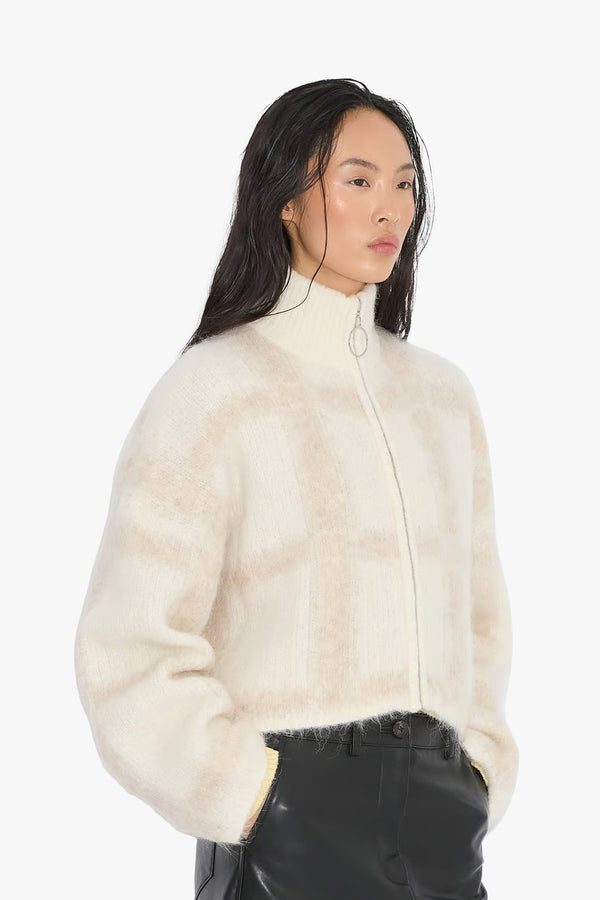 Tine Light Check Cardigan