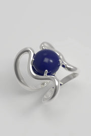 Reef ring Lapis Silver