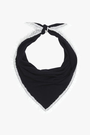 Wool Lace Triangular Scarf