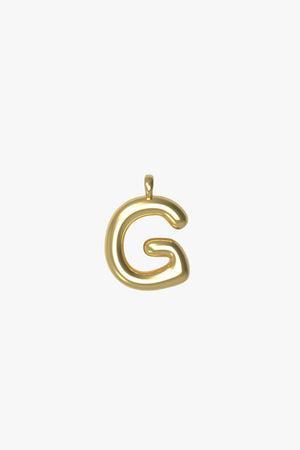 Letter charm Small G - Gold plated