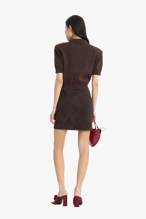Suede Mini Skirt
