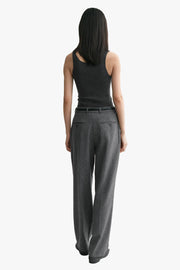 Double-Pleated Tailored Trousers