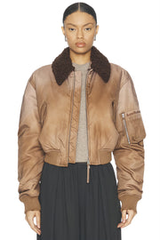 Bomber Jacket Furry Collar