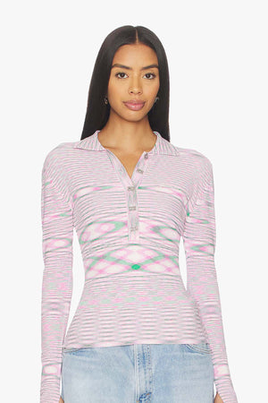 Spacedyed Knit Polo