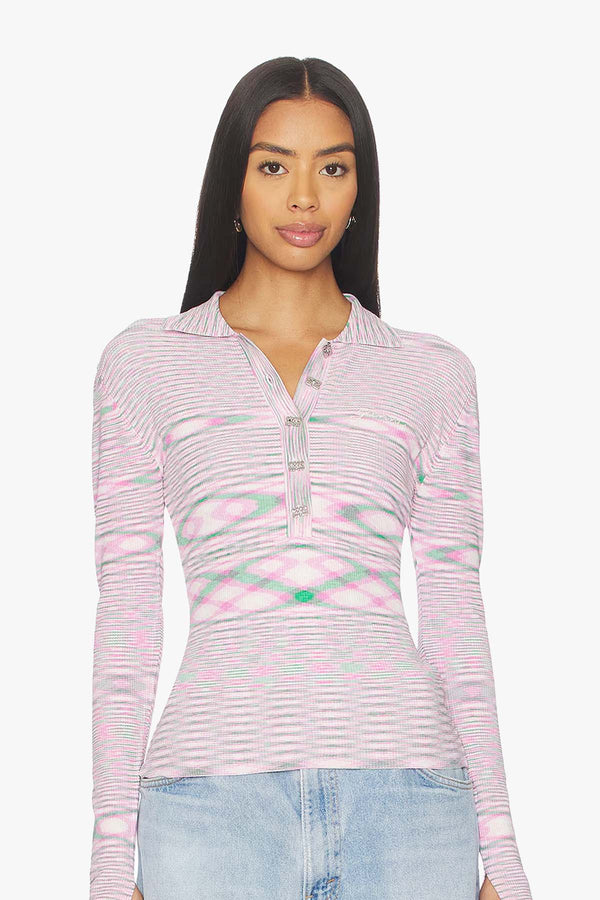 Spacedyed Knit Polo