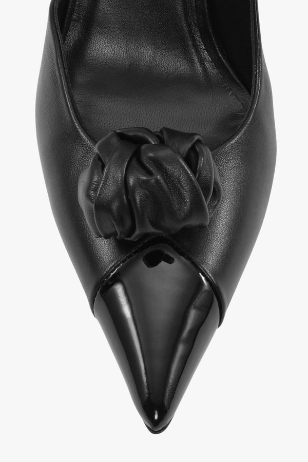 Leather Knot Pump