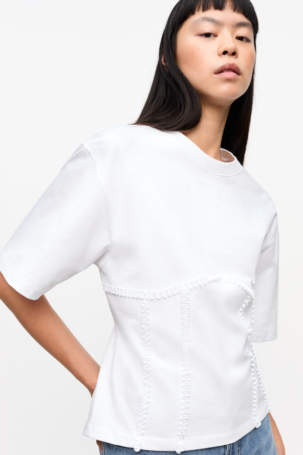 Heavy Cotton Tie Back Waisted T-shirt