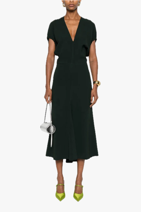 V-Neck Bella Midi Dress