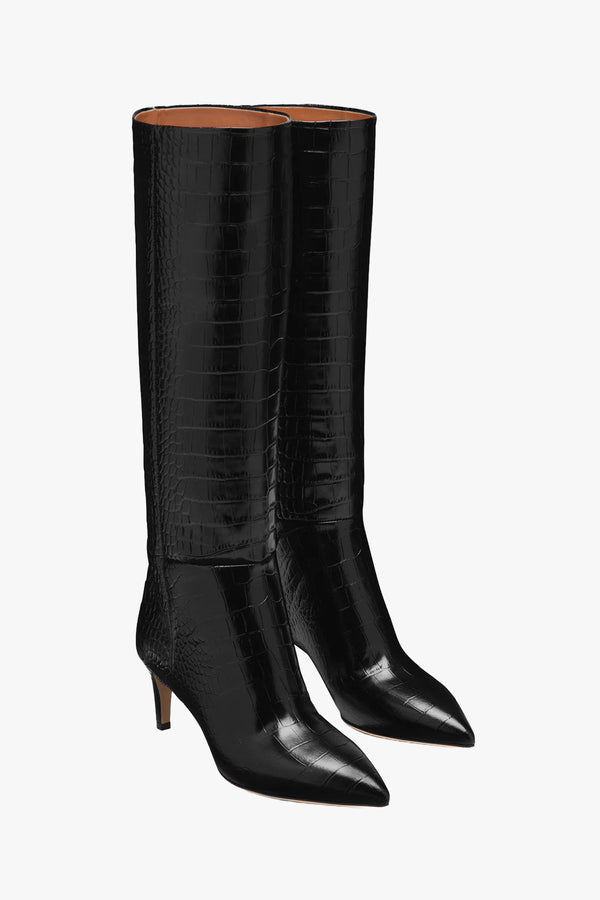 Embossed Croco Stiletto Boot 60