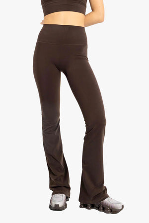 Flare tights Brown Long