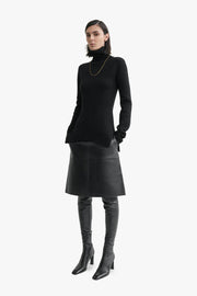 High-Neck Double Knit