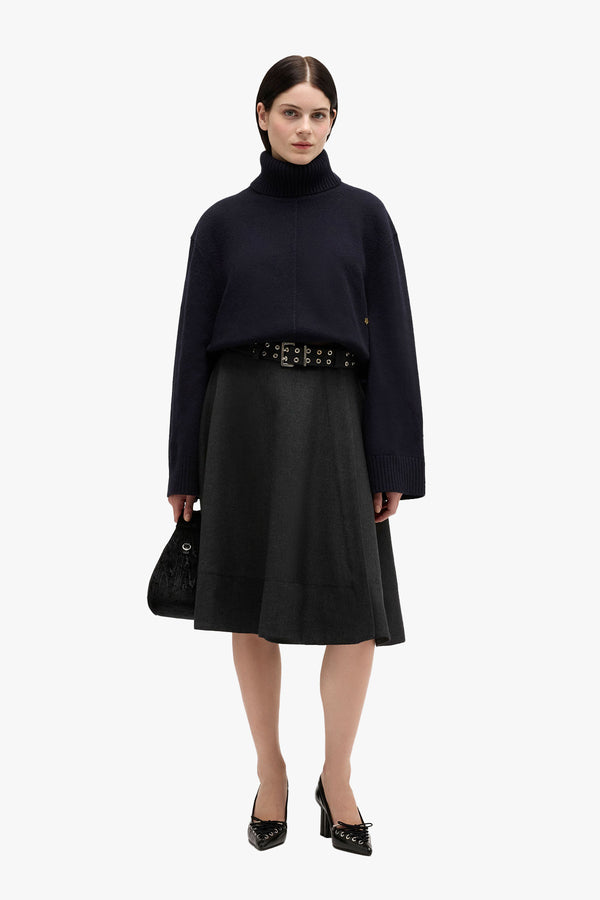 Compact Wool Turtleneck