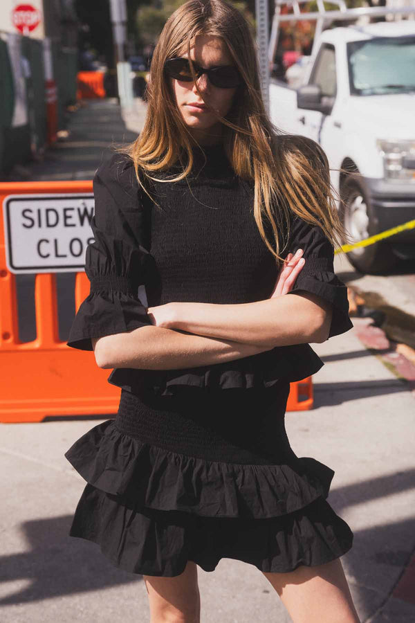 Long Sleeve Smock Top