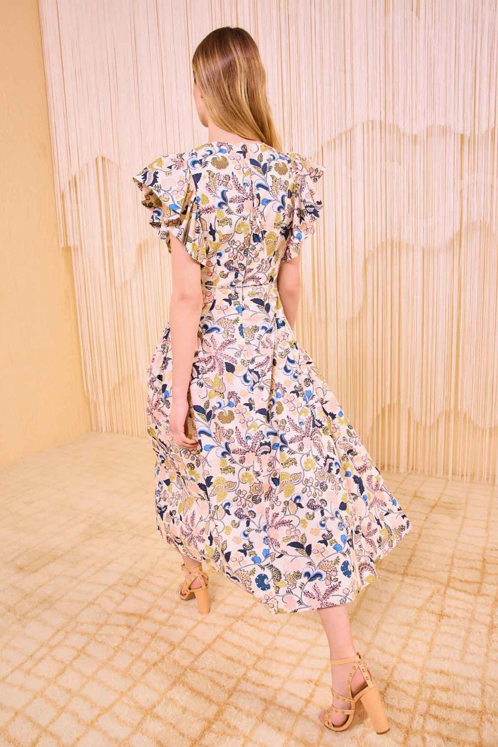 Darya Drop Waist Midi Dress