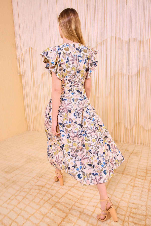 Darya Drop Waist Midi Dress