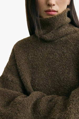 Bouclé Turtleneck