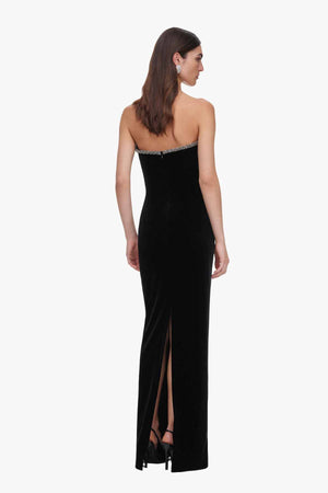Black Velvet Maxi Dress