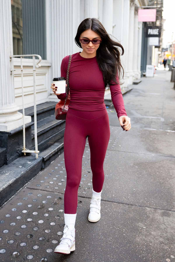 Base tights Burgundy