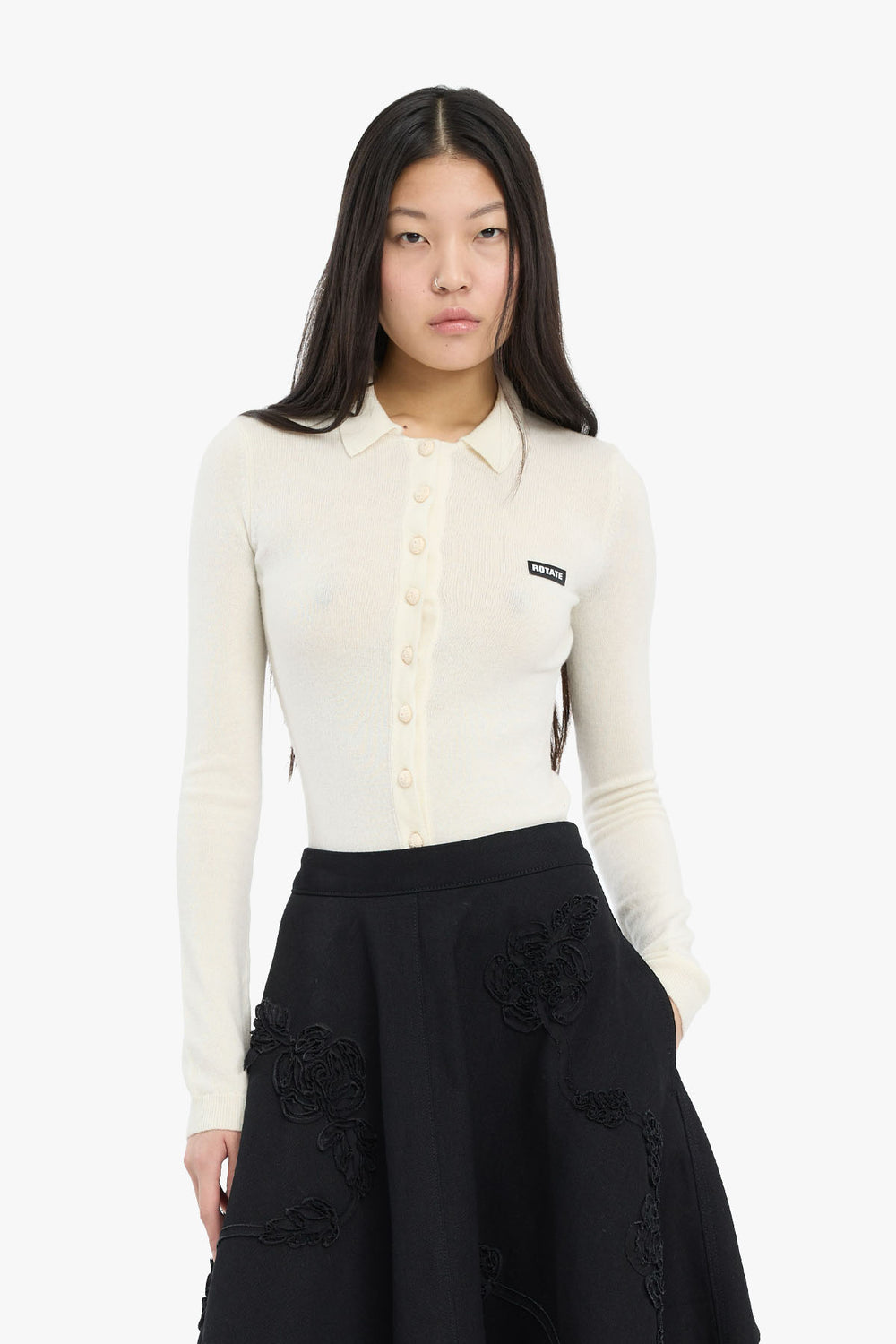 Knitted Polo Top