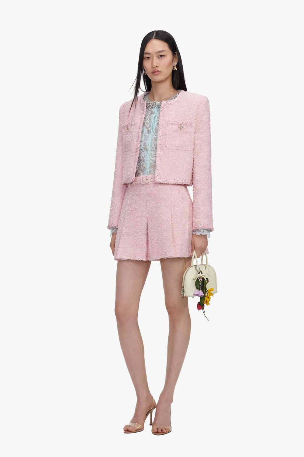 Pink Boucle Jacket