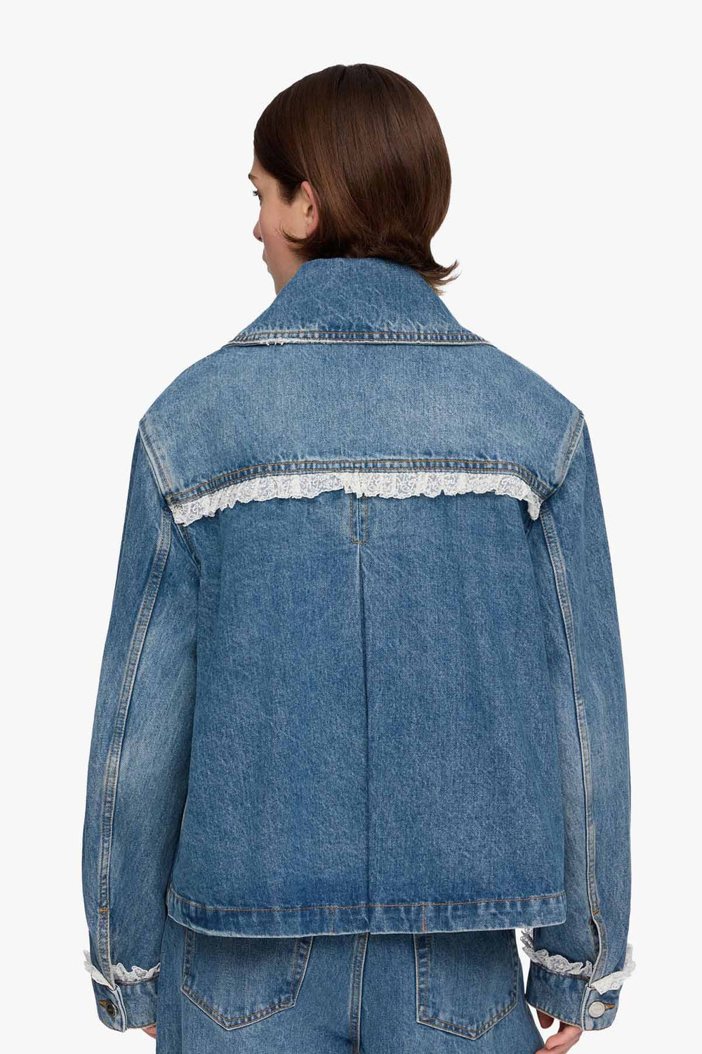 Rigid Denim Lace Jacket
