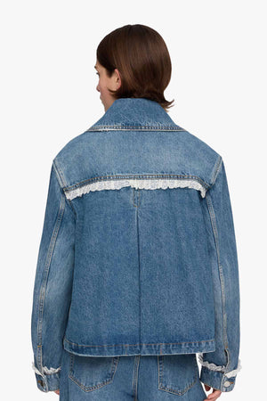 Rigid Denim Lace Jacket