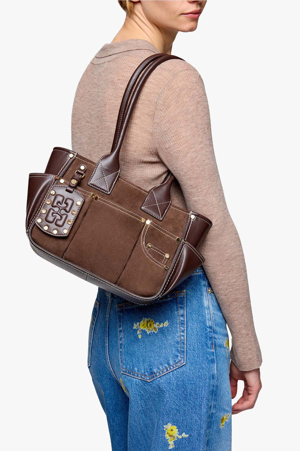 Posy Small Recycled Suede