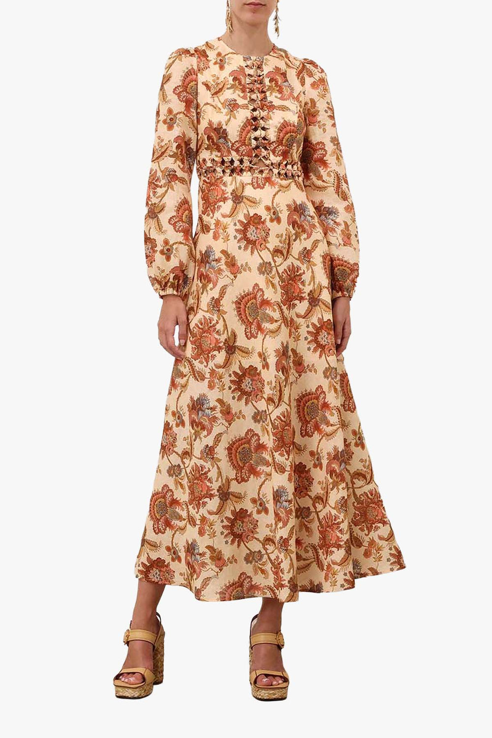 Aster Long Sleeve Midi Dress