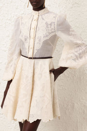 Ottie Embroidered Mini Dress