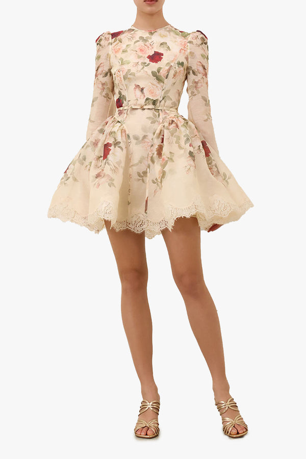 Hypnotic Lace Trim Mini Dress