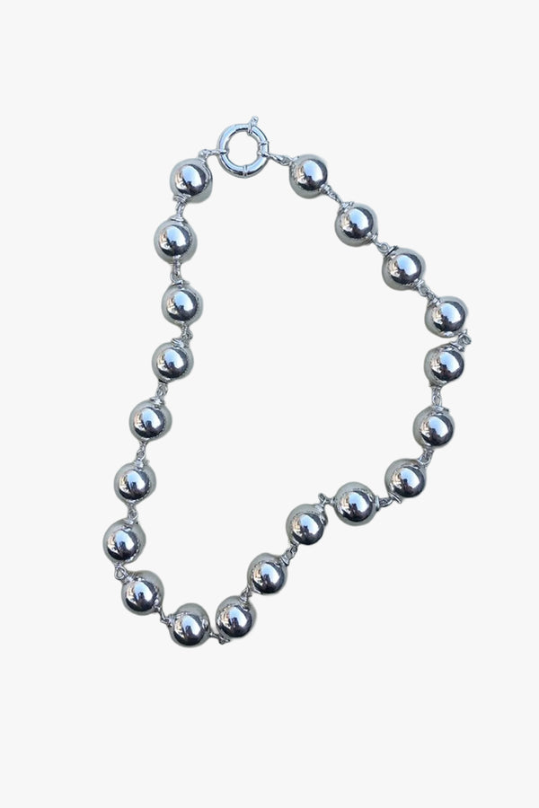 Silver Sphere Necklace