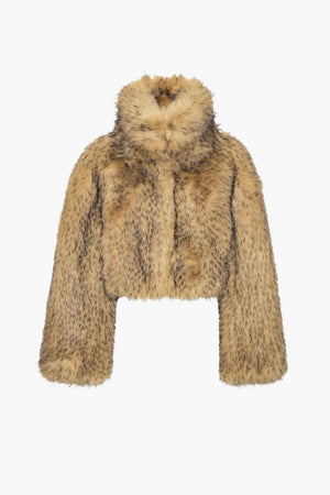 Faux Fur Cropped Jacket
