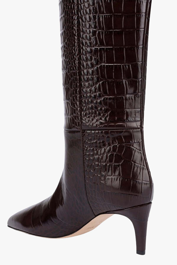 Embossed Croco Stiletto Boot 60