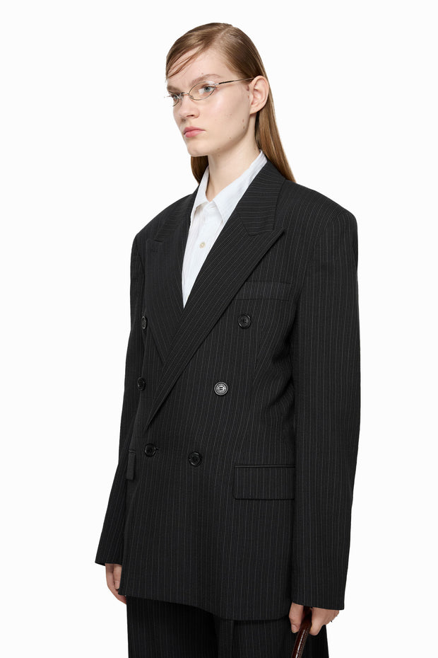 Pinstripe Blazer