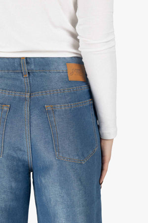 Shiny Weft Denim Izey