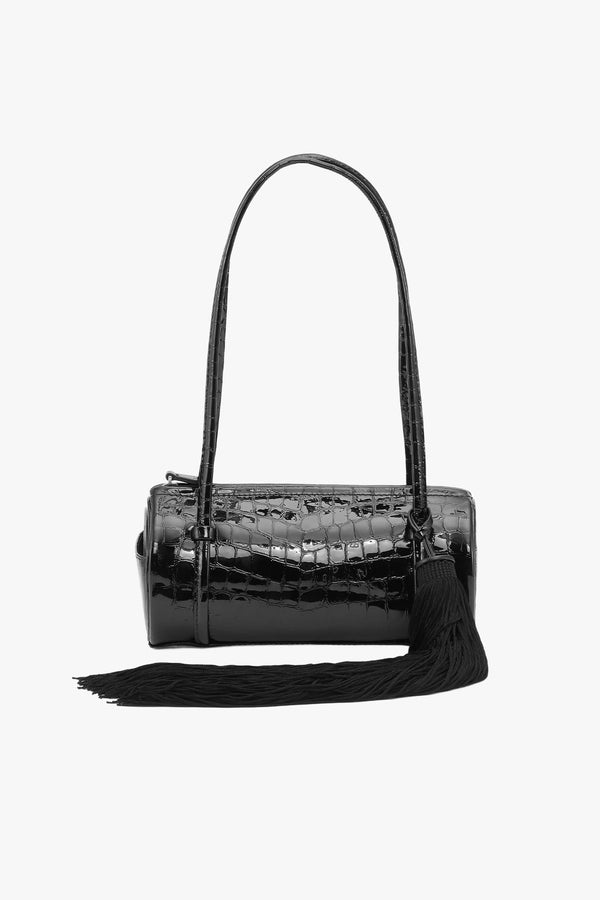 Croco Barrel Bag