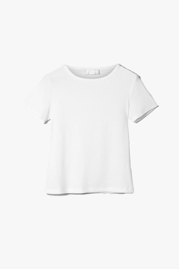 Ribbed Cap Sleeve Tee