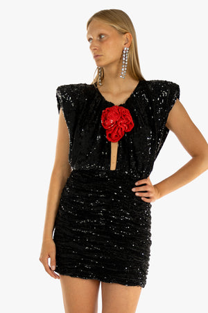 Sleeveless Sequin Mini Dress 17