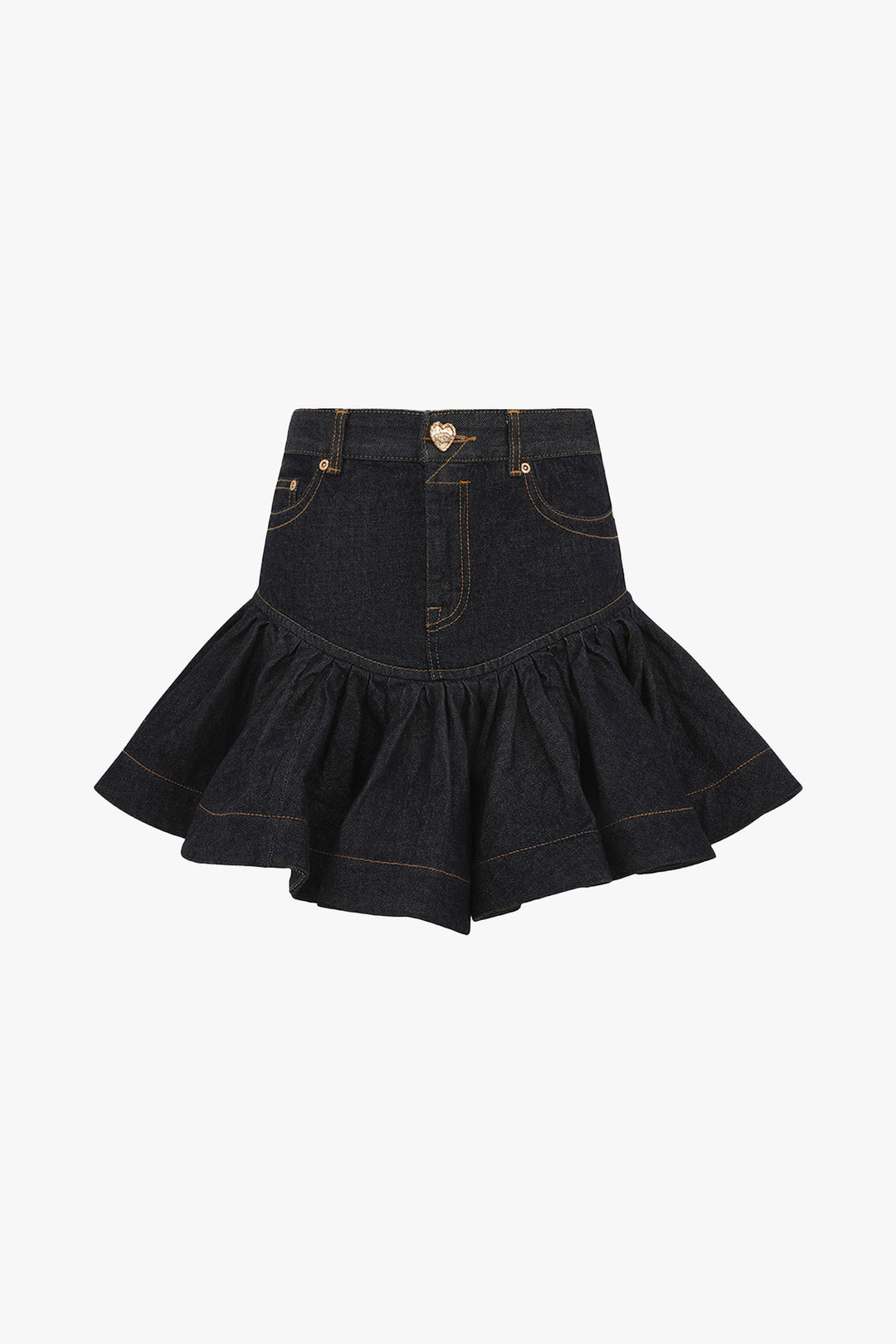 スカート Kirakira frill culotte mini skirt 002 2nd pre order) Kirakira frill culotte mini skirt (gray)