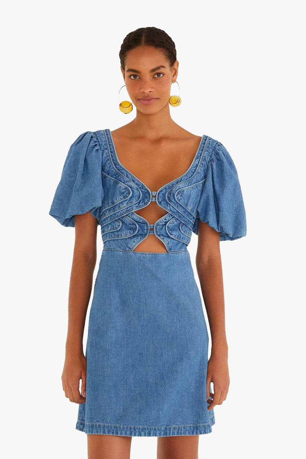 Denim Loop Mini Dress
