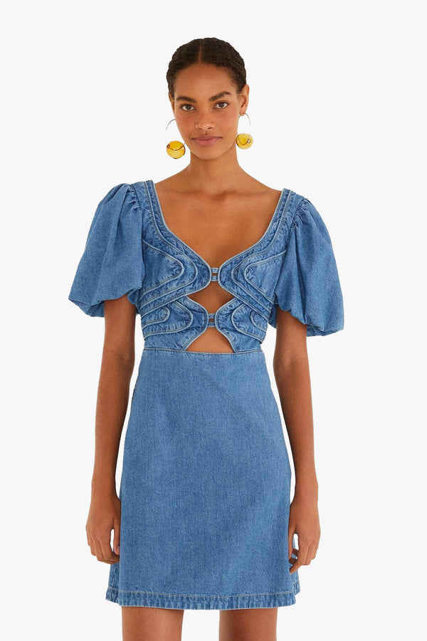 Denim Loop Mini Dress