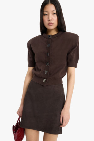 Firm Knit SS Cardigan