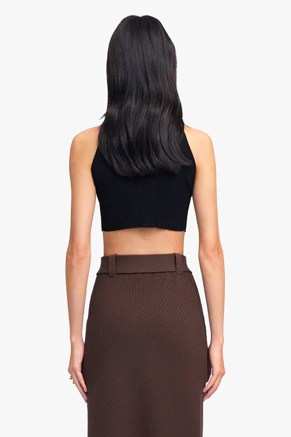 ZERO401 Ribbed Sleeveless Crop Top