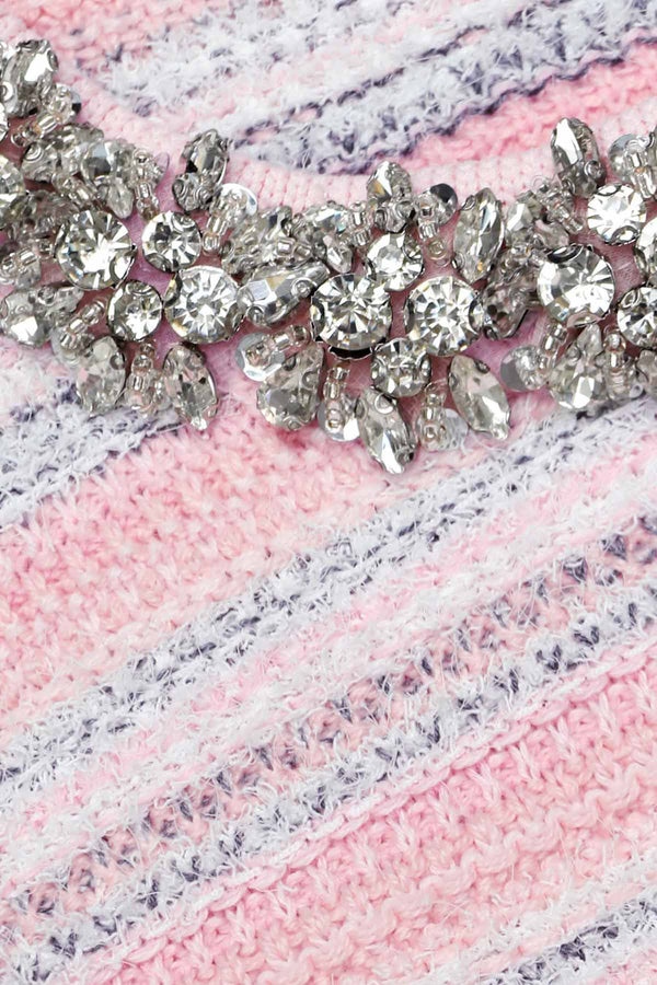 Pink Textured Cardigan