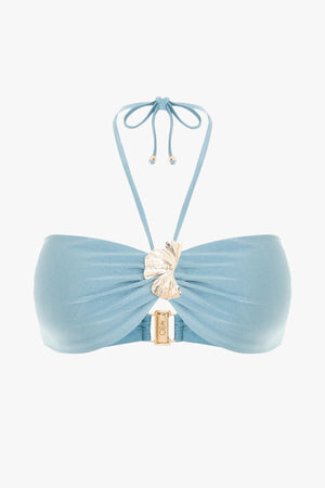 Seashell Lycra Halterneck Petal Bikini Top