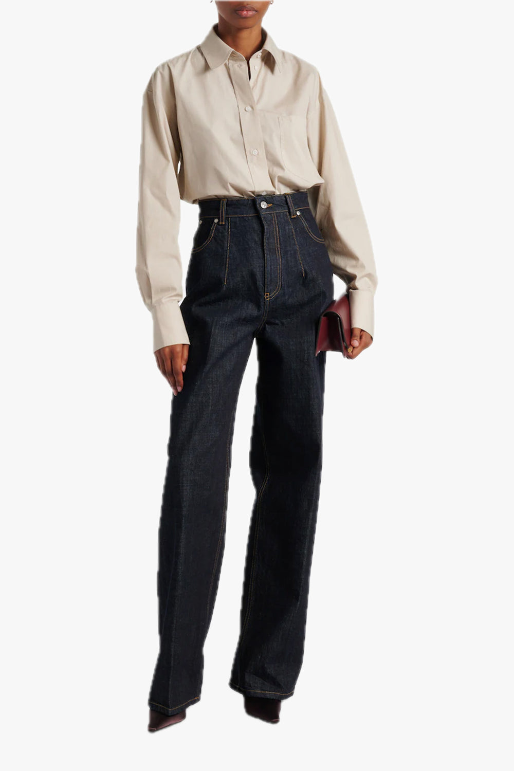 Cropped Long Sleeve Shirt