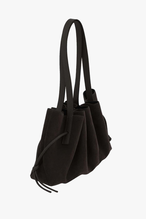 Scallop Shoulder Bag Suede